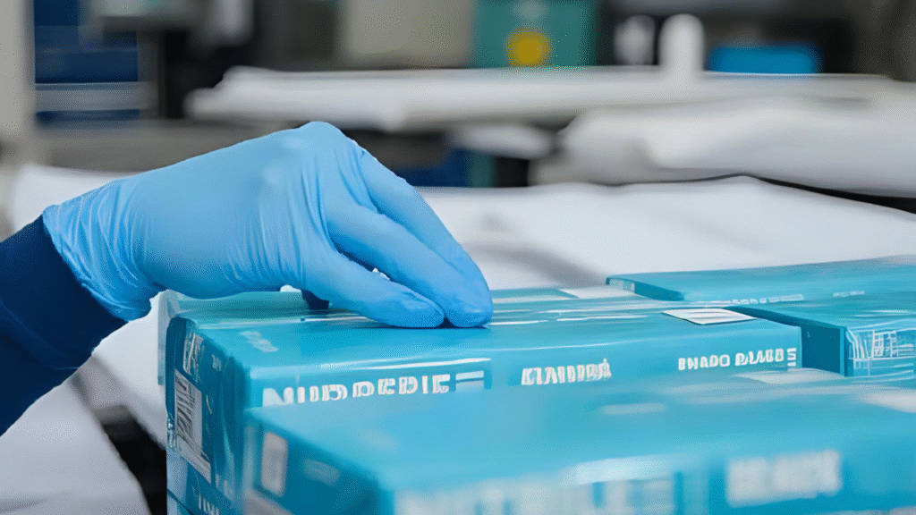Shreyal medico Lab Nitrile Glove Packing